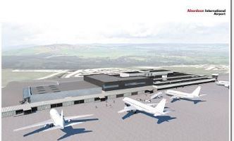 An artist's impression of how the airport could look at the end of the three year project