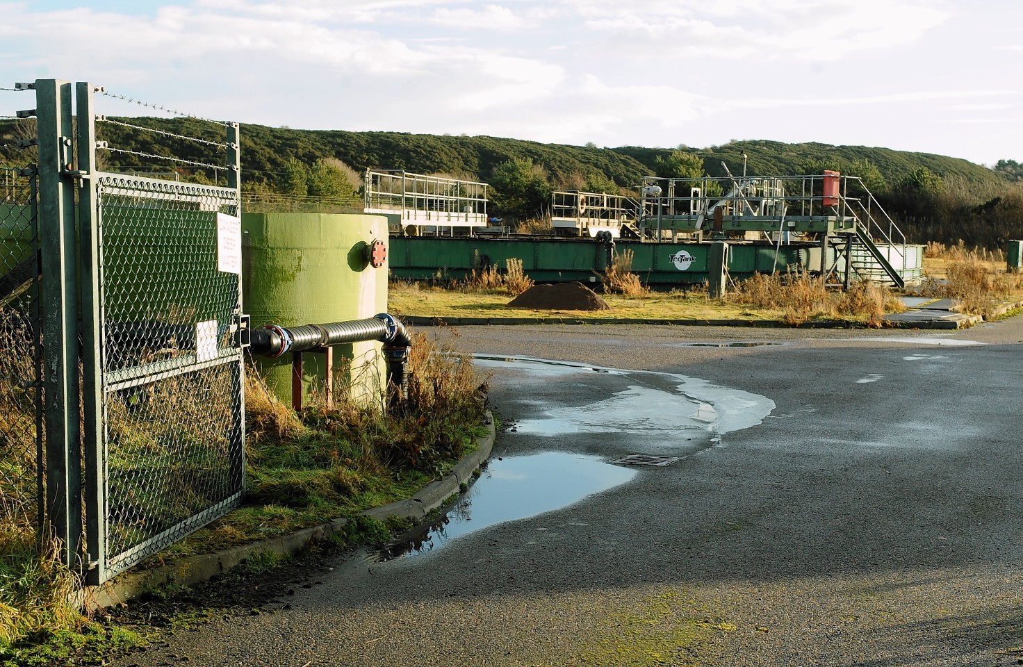 The existing waste water treatment works at Ardersier.