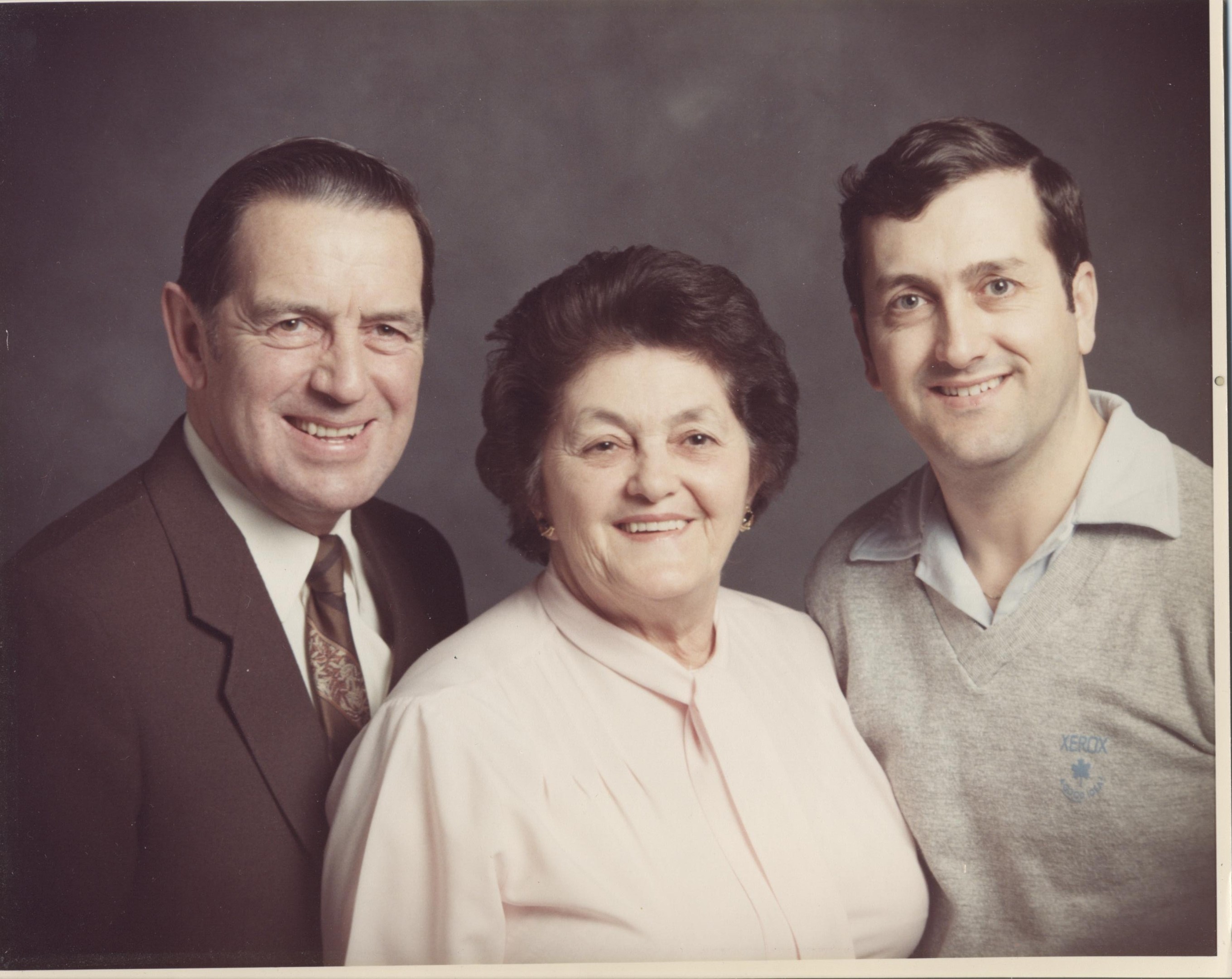 Family man Arthur Kean, right, with his parents Arthur and Katherine.