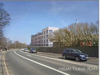 An artist's impression of how the new flats could look