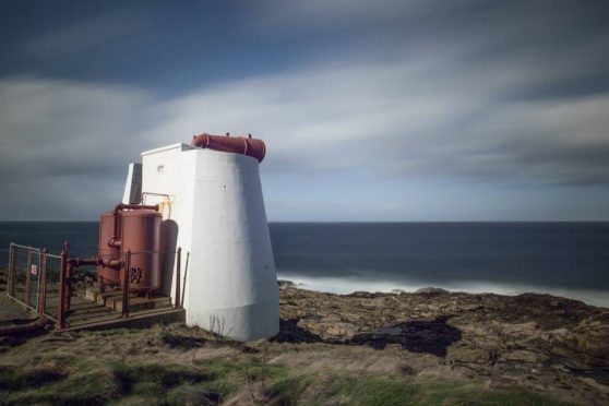 The fog horn at Kinnaird Head, Fraserburgh.