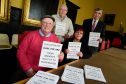 Ian Tait with backers of the petition to dual up to Fraserburgh.