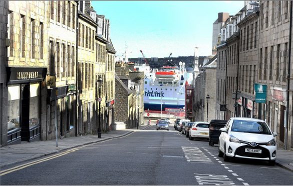 Marischal Street. Picture by Jim Irvine