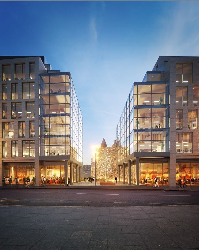 Artist impression of plans for Marischal Square