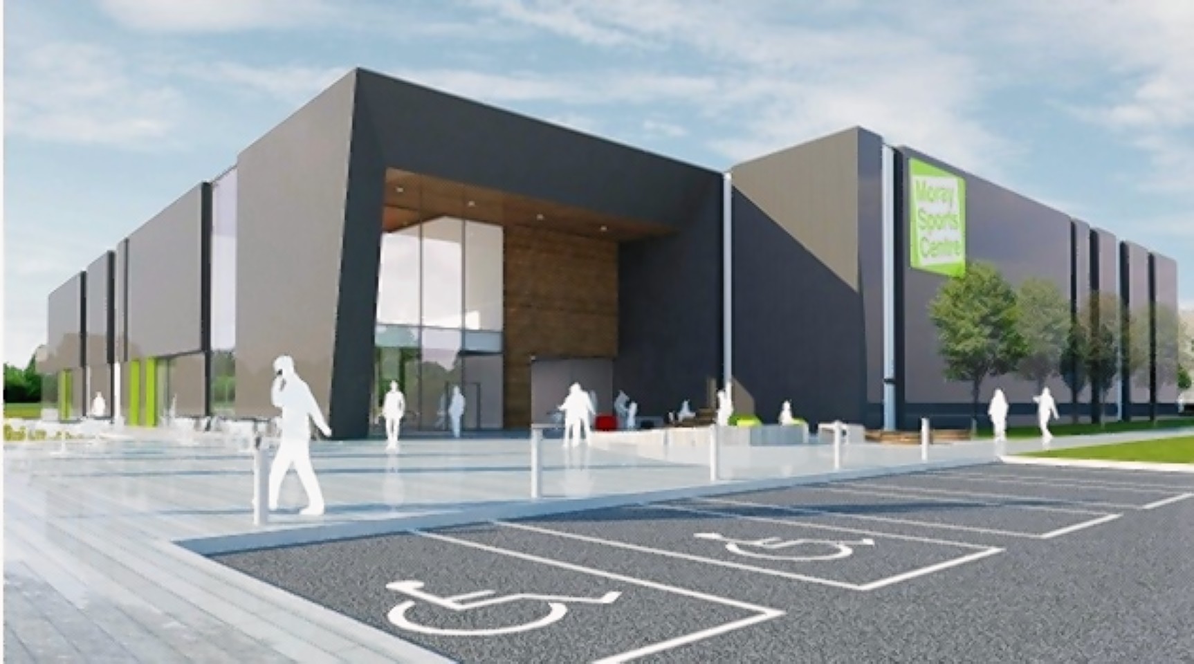 An artist's impression of how Moray Sports Centre may look