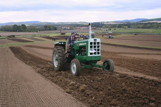 Far away from its North American stamping ground this 1960's Oliver 1800 still looks the part in the Aberdeenshire countryside