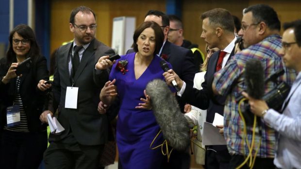 Scottish Labour leader Kezia Dugdale saw her party wiped out in Glasgow and struggle across the rest of Scotland