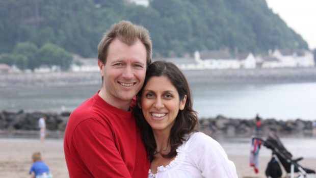 Nazanin Zaghari-Ratcliffe with her husband Richard Ratcliffe