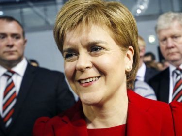 Nicola Sturgeon said the SNP has made history by winning a third term