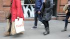 The Scottish Retail Consortium found there was a fall in shopper numbers in April compared with the same month last year