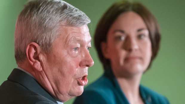 Scottish Labour leader Kezia Dugdale, right, joined Labour In for Britain chair Alan Johnson for the launch of Labour In for Scotland
