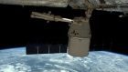 The SpaceX Dragon undocked from the International Space Station is manoeuvred for release (Nasa via AP)