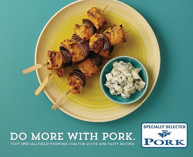 The campaign urges shoppers to do more with pork