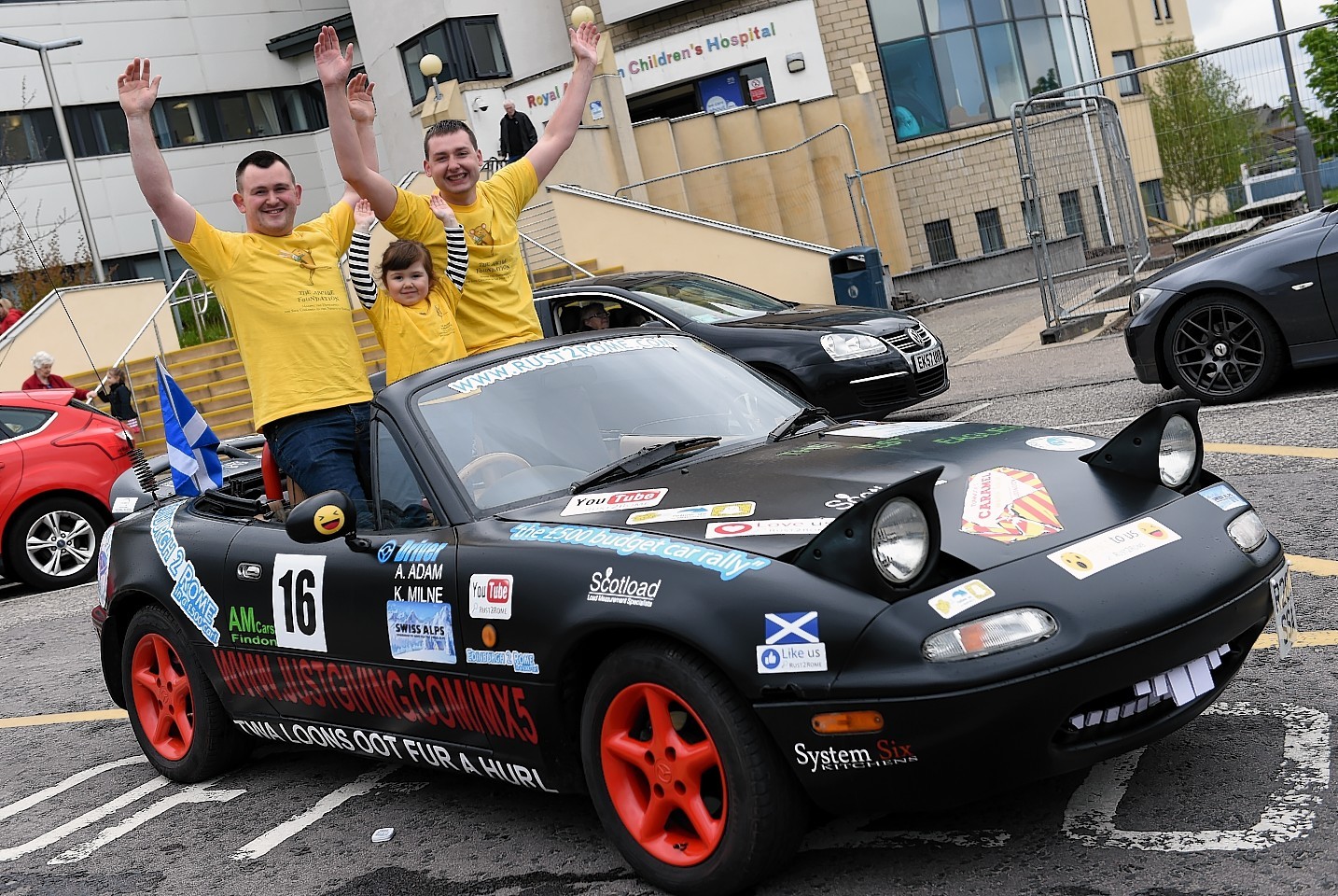 Andy Adam and his friend Kyle Milne are taking on the Rust2Rome rally
