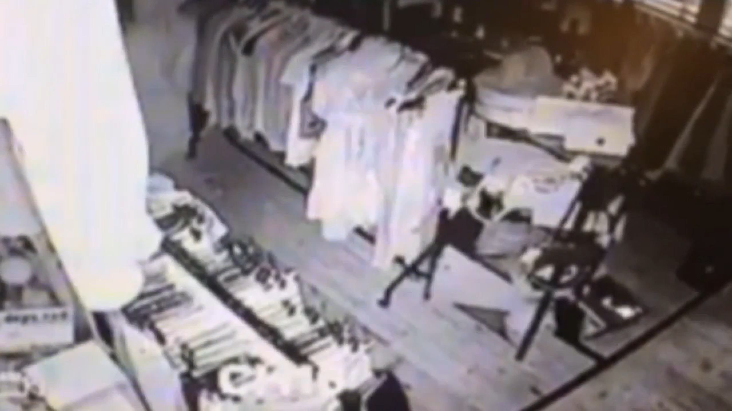 Is that a ghost spotted on antique shop's CCTV?