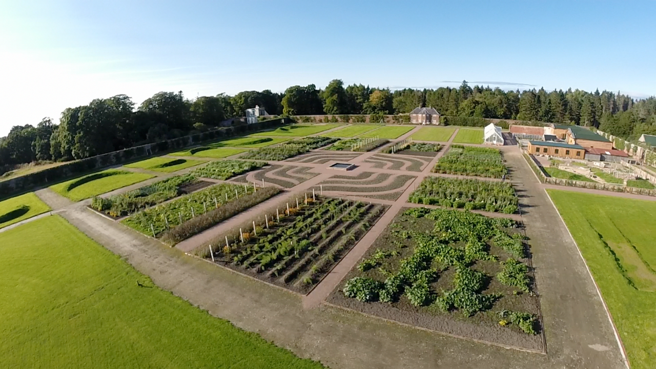 Estate owners have been using the garden to grow fruit and vegetables