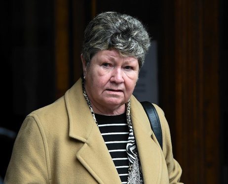 Shirley Goldie outside Aberdeen Sheriff Court. Picture by Kenny Elrick