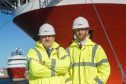 James Murphy, left, and his son, Jamie, of Navitas Compliance Solutions at Peterhead.