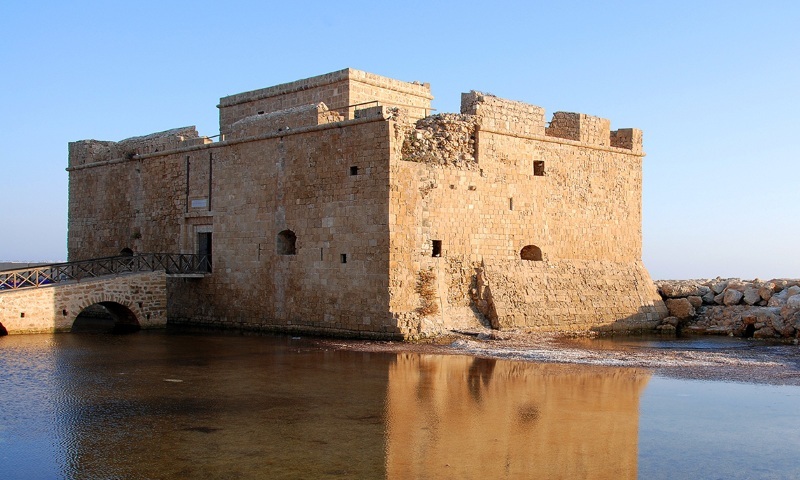 Paphos Castle, on the edge of Paphos harbour