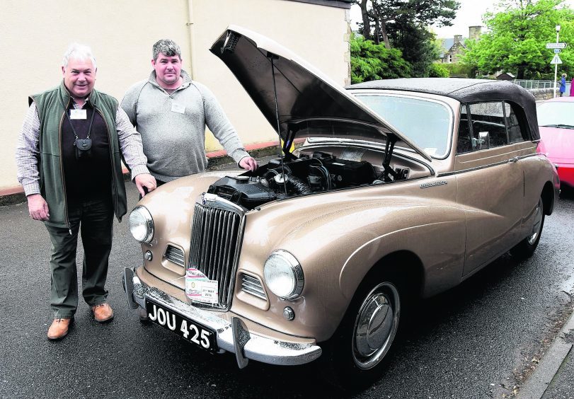 James (left) and Andrew Jack with their 1951 Sunbeam Talbot Convertable