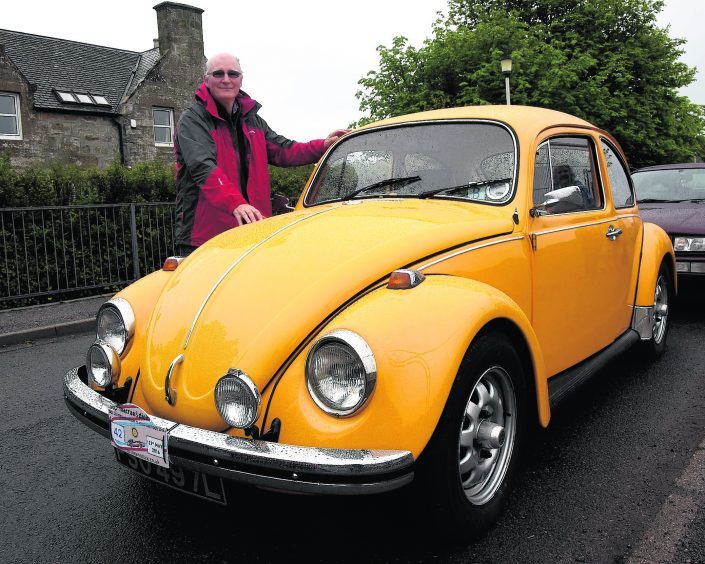 Mike Macdonald with his 1972 VW Beetle GT.