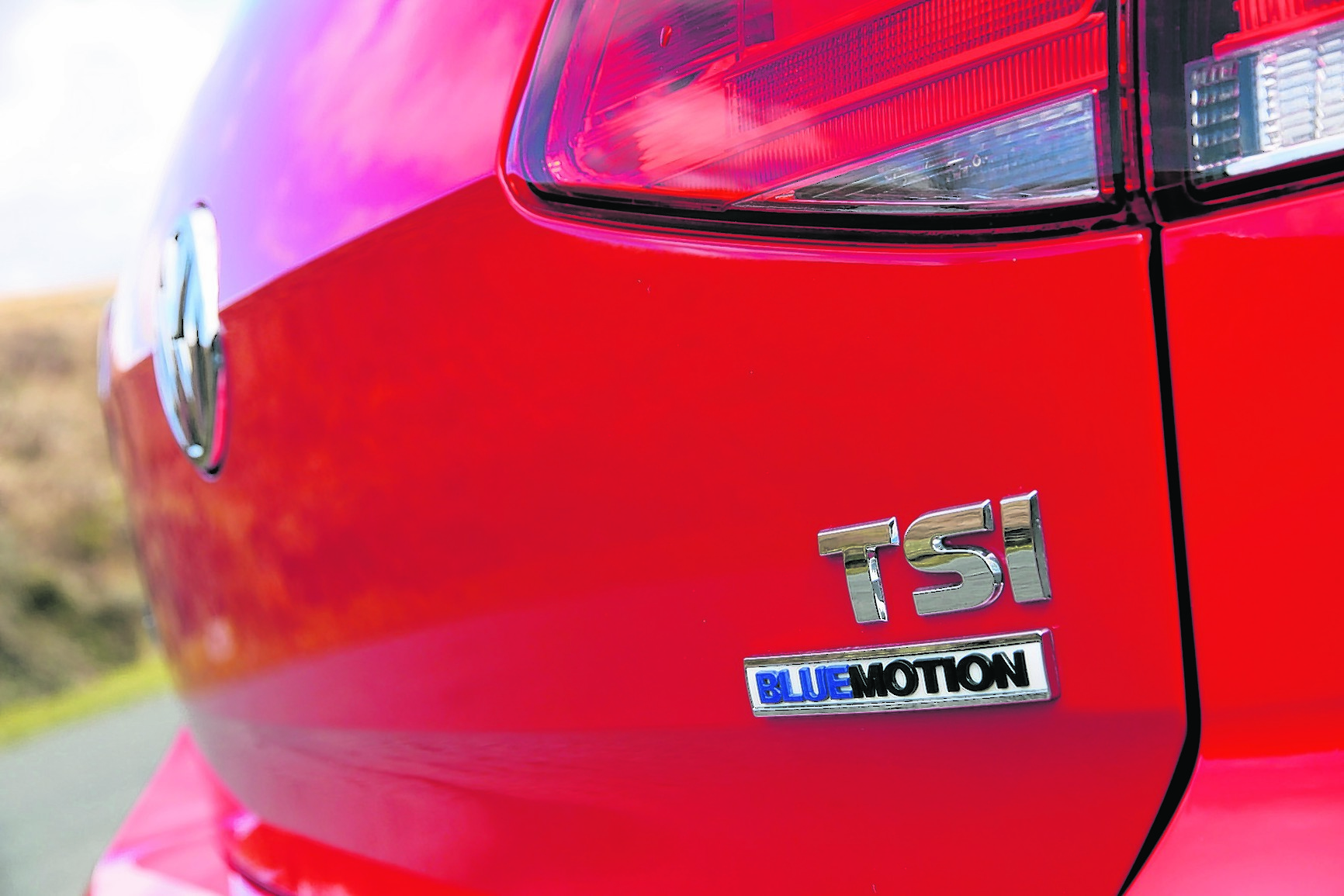 2016 Volkswagen Golf TSI BlueMotion tailgate badge (Matt Kimberley/PA)