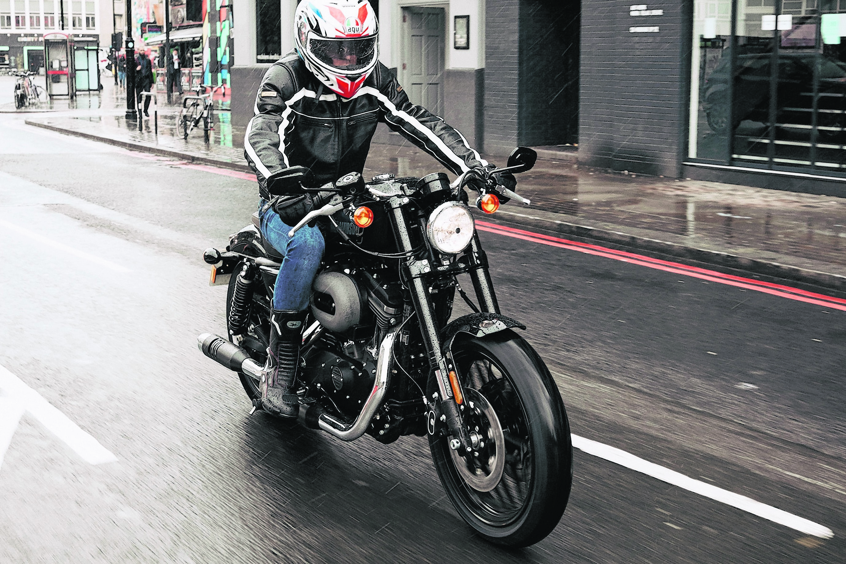 Matt Kimberley aboard the 2016 Harley-Davidson Roadster (James A. Grant/Harley-Davidson)