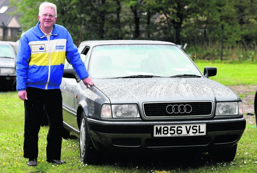 Johnny Smith, Montrose, with his Audi 80 1994 1.6ltr.