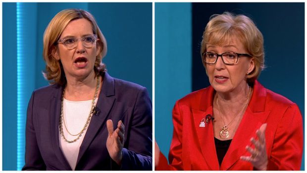 Andrea Leadsom and Amber Rudd went up against each other