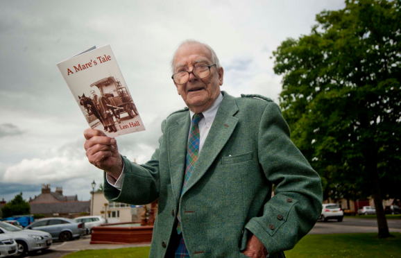 At 91, Fochabers pensioner Len Hall has written his first book.