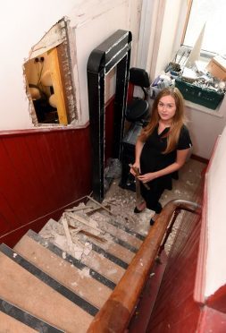 Beautylicious Hair and Beauty Salon on Rosemount was broken into at the weekend. Pictured: Owner Rachel Henderson. Credit: Kevin Emslie.
