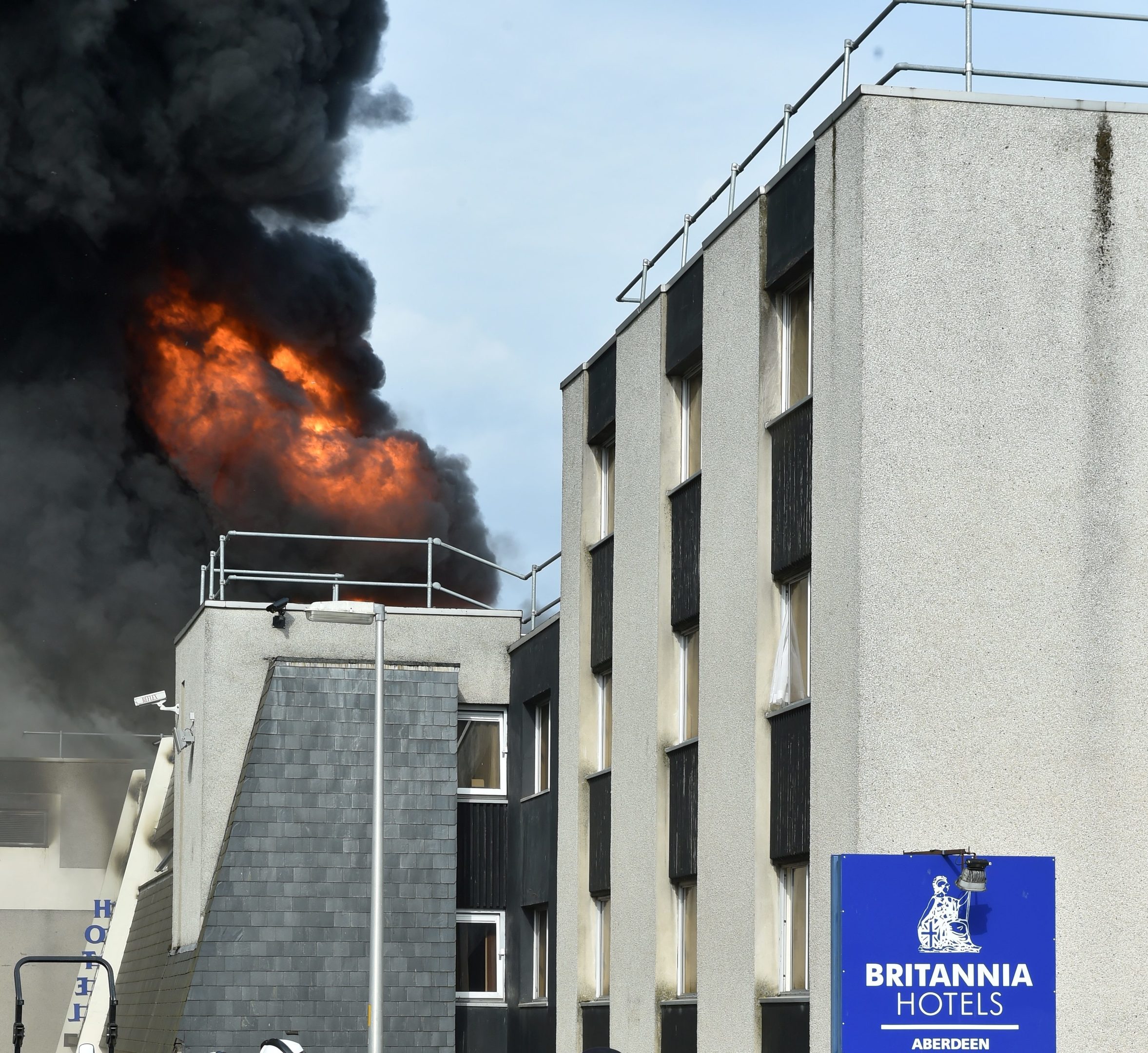 Britiania hotel Fire. Picture by Colin Rennie 