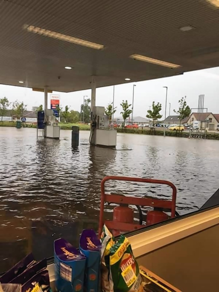 Flooding in Buckie