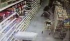 CCTV footage from the shop