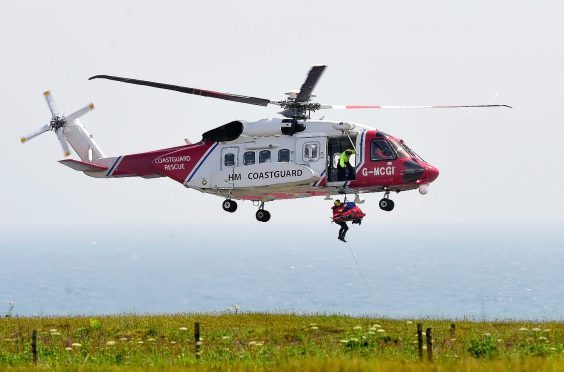 Coastguard helicopter