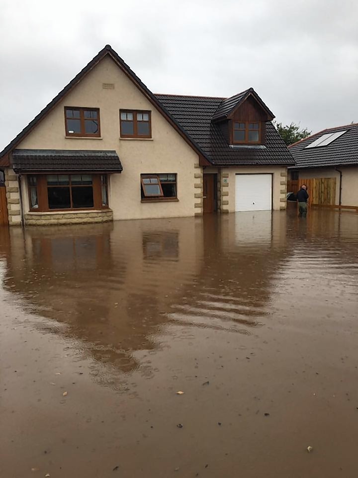 Flooding in Buckie