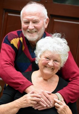 Heather Bisset has been made an MBE and is pictured here with husband, Raymond Bisset OBE. Picture: Jim Irvine.