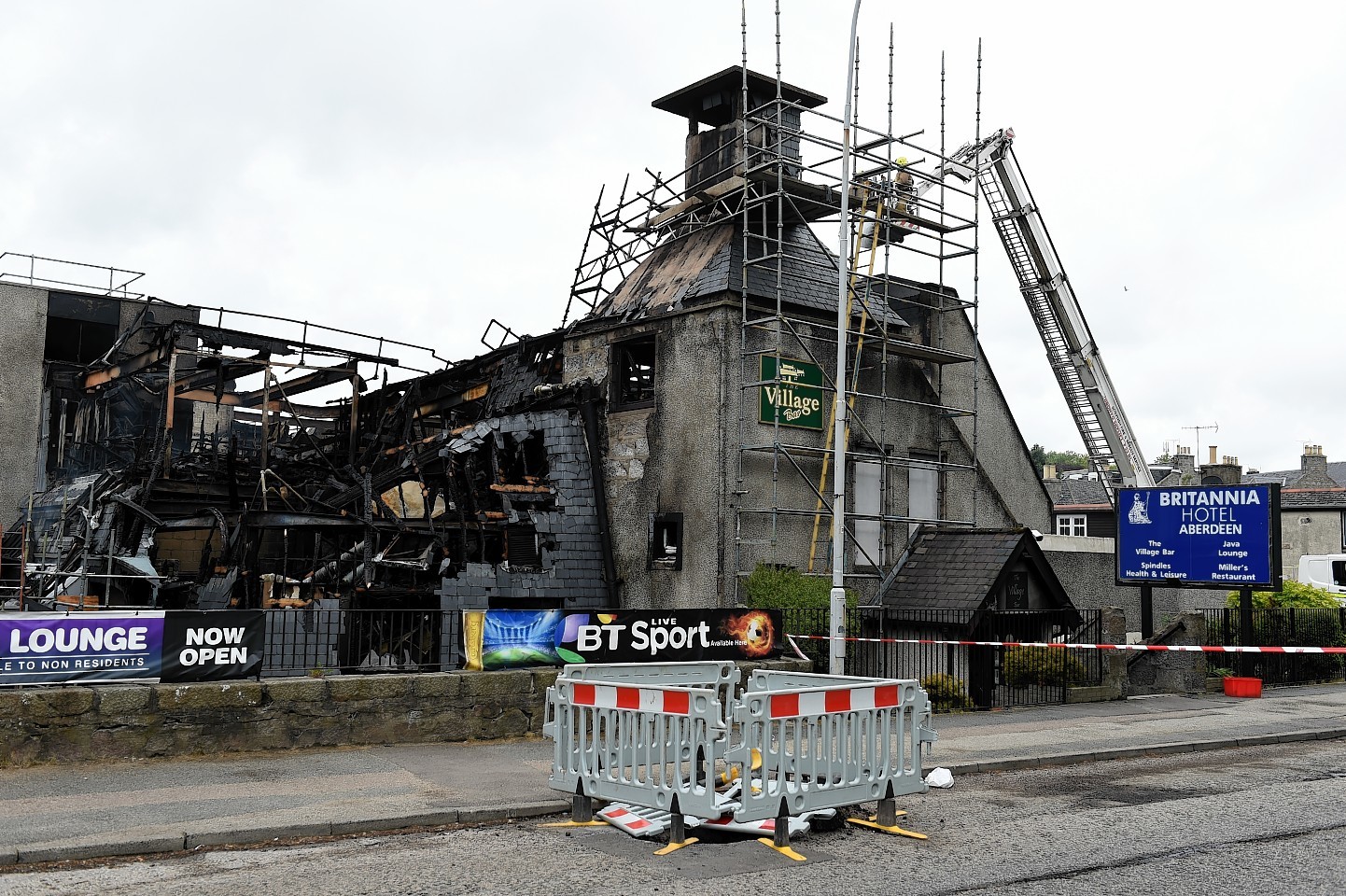 The Britannia Hotel, Bucksburn. Pictures and video by Kenny Elrick. 