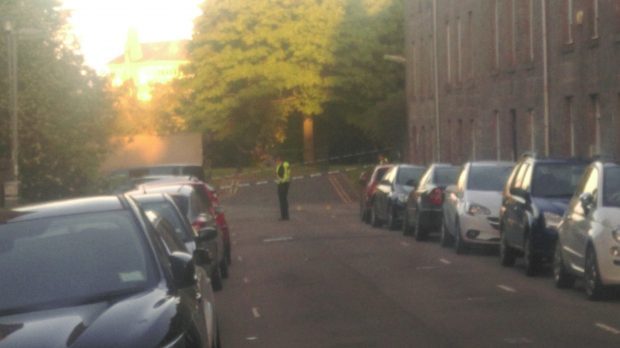 Police at the scene in Aberdeen