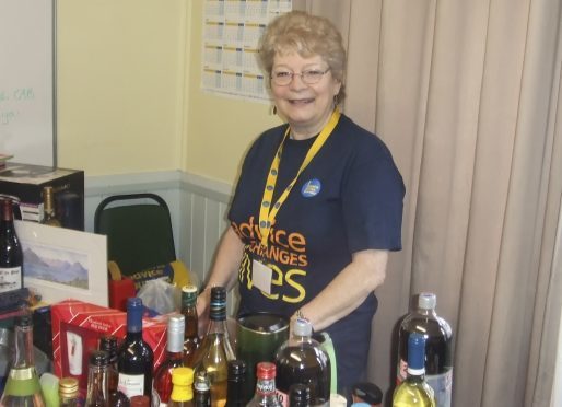 Jess Donaldson holding a fundraising stall for the CAB