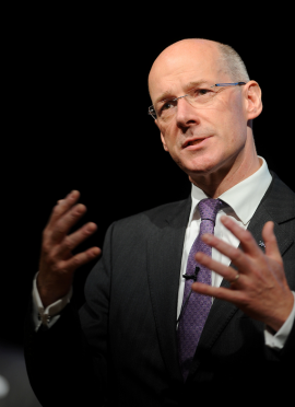 Education Secretary John Swinney has pledged to visit Moray to learn about the staffing crisis in schools.