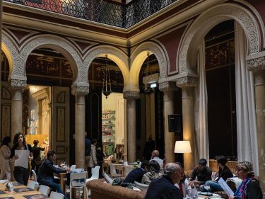 Inside Embaixada pop up shopping arcade in Lisbon