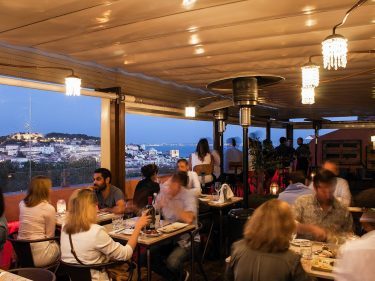 View from the terrace of The Insolito restaurant