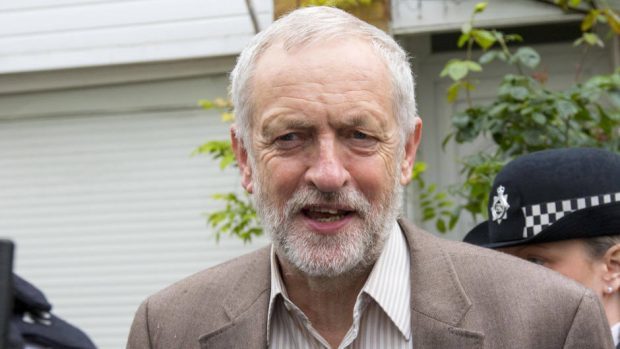Labour Party leader Jeremy Corbyn leaves his home in north London, after he promoted key allies as the revolt against his leadership of the Labour Party continued