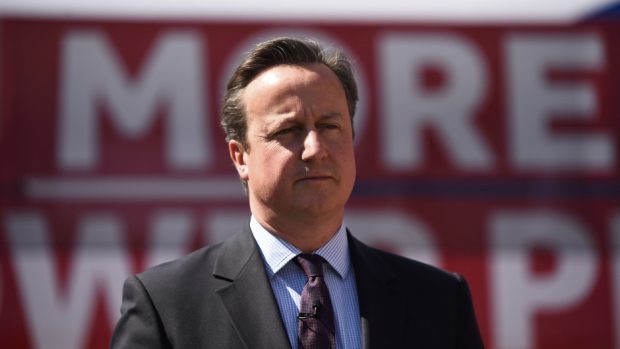 Prime Minister David Cameron during a Britain Stronger In Europe campaign event at the Oval cricket ground in London