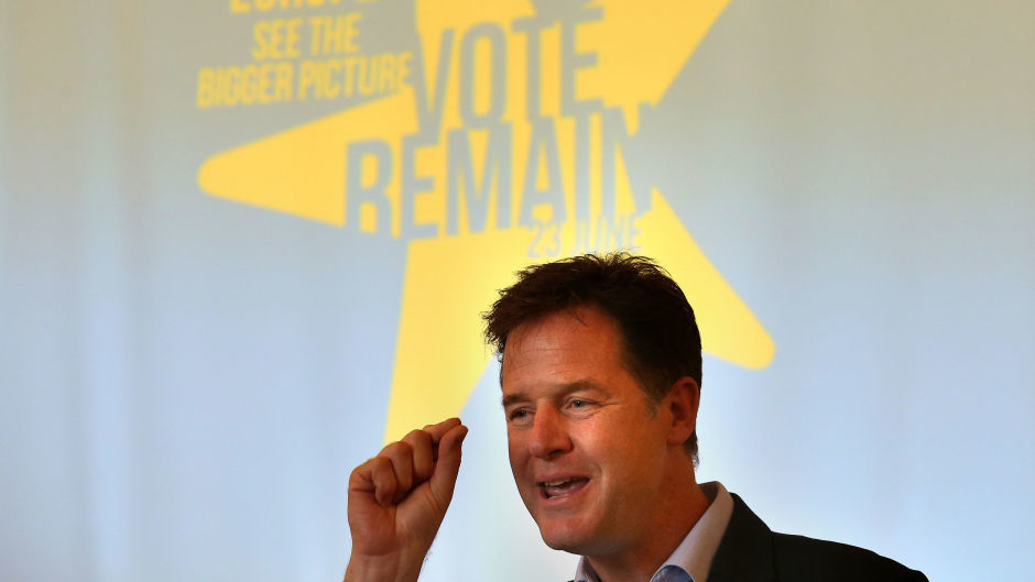 Nick Clegg is a staunch Europhile