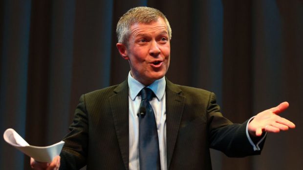 Scottish Liberal Democrat leader Willie Rennie is visiting Inverurie today