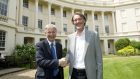 Jim Ratcliffe (right) with Sir Andrew Likierman, dean of the London Business School