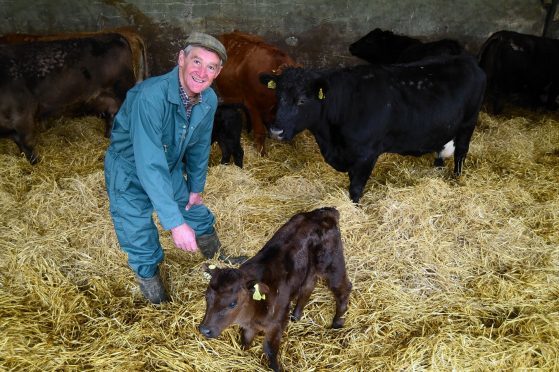 Peter Chapman at home on his farm in Aberdeenshire