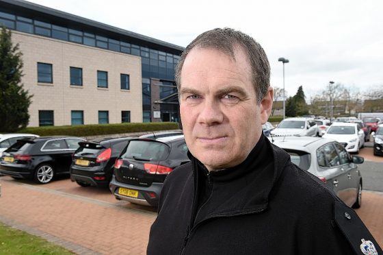 Chief Superintendent Philip MacRae outside the police headquarters in Inverness